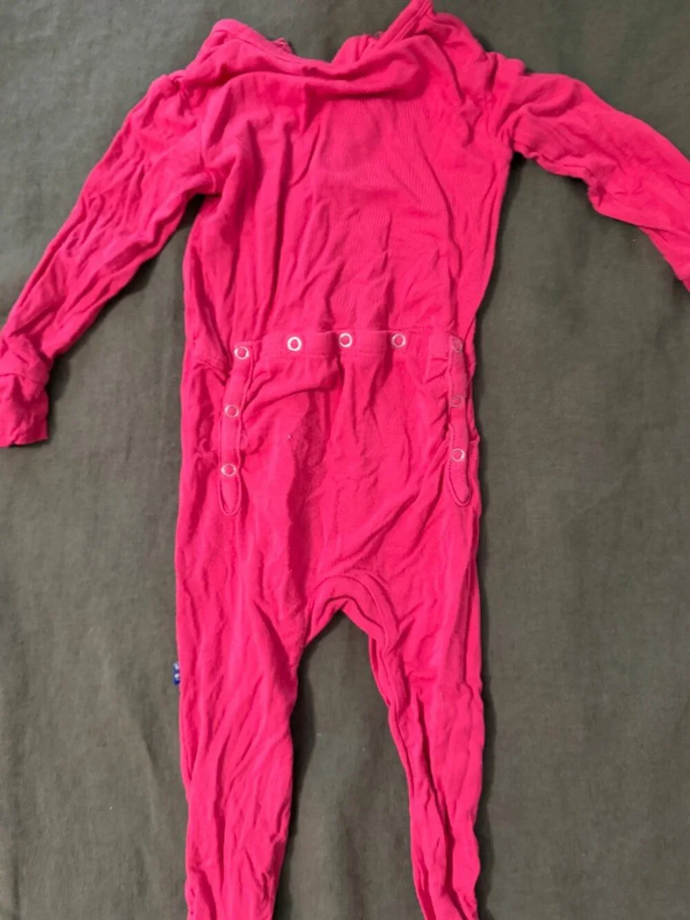 KicKee Pants Pink Bamboo Onesie 9-12M